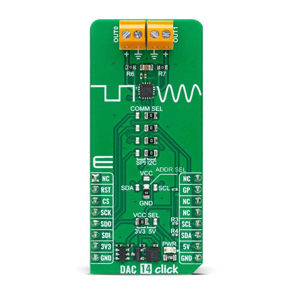Mikroelektronika d.o.o. MIKROE-5525 DAC 14 Click Board - The Debug Store UK