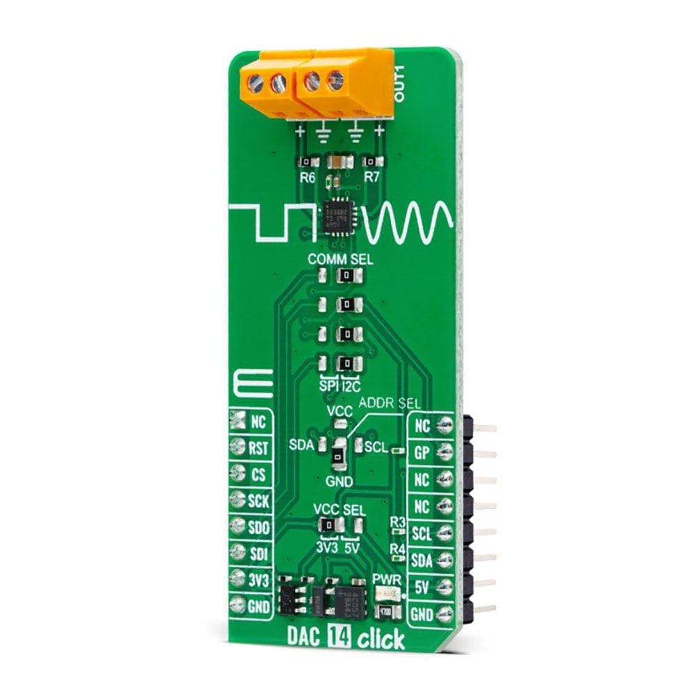 Mikroelektronika d.o.o. MIKROE-5525 DAC 14 Click Board - The Debug Store UK