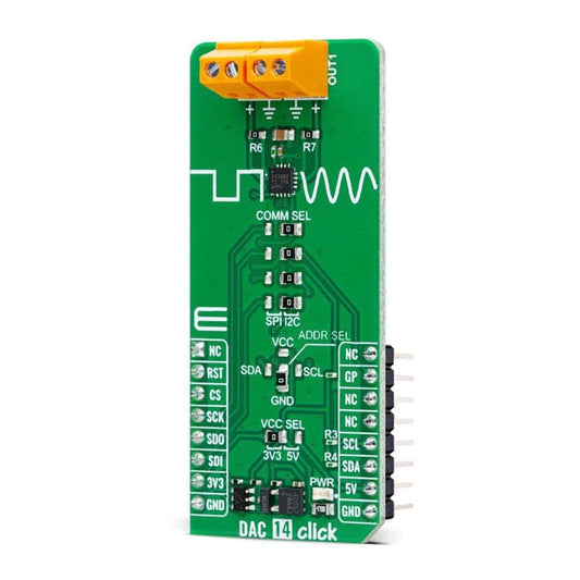 Mikroelektronika d.o.o. MIKROE-5525 DAC 14 Click Board - The Debug Store UK