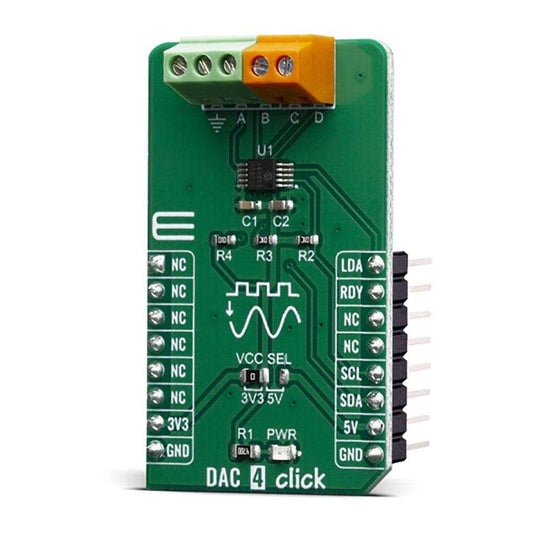 Mikroelektronika d.o.o. MIKROE-3707 DAC 4 Click Board - The Debug Store UK