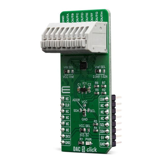Mikroelektronika d.o.o. MIKROE-3712 DAC 5 Click Board - The Debug Store UK