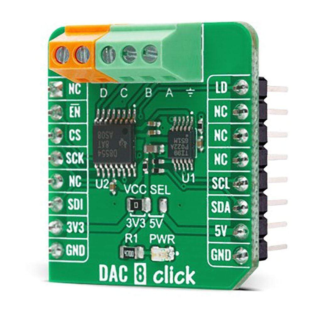 Mikroelektronika d.o.o. MIKROE-4229 DAC 8 Click Board - The Debug Store UK