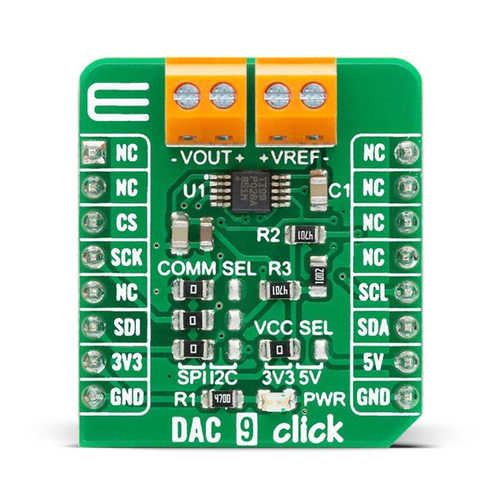 Mikroelektronika d.o.o. MIKROE-4332 DAC 9 Click Board - The Debug Store UK