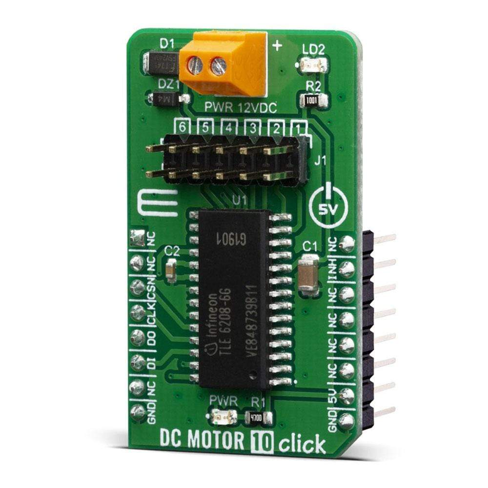 Mikroelektronika d.o.o. MIKROE-3879 DC Motor 10 Click Board - The Debug Store UK