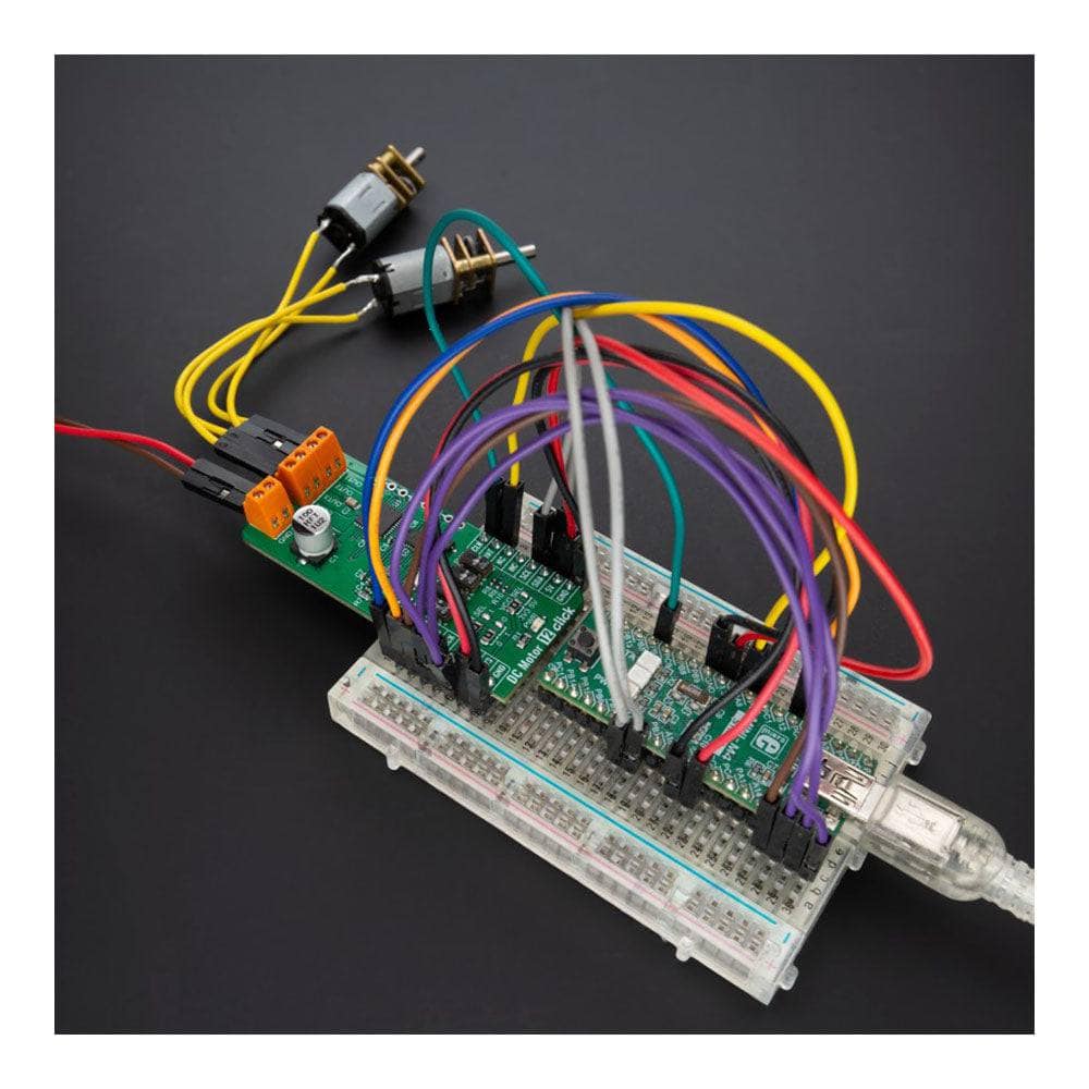 Mikroelektronika d.o.o. MIKROE-5374 DC Motor 12 Click Board - The Debug Store UK