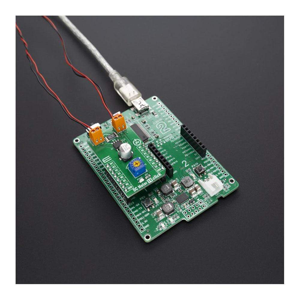 Mikroelektronika d.o.o. MIKROE-3982 DC Motor 14 Click Board - The Debug Store UK