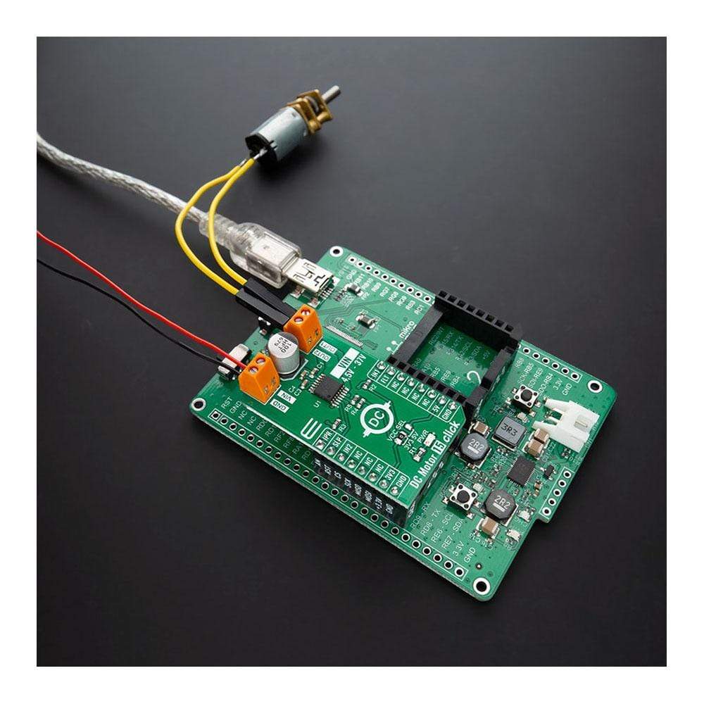 Mikroelektronika d.o.o. MIKROE-4334 DC Motor 15 Click Board - The Debug Store UK