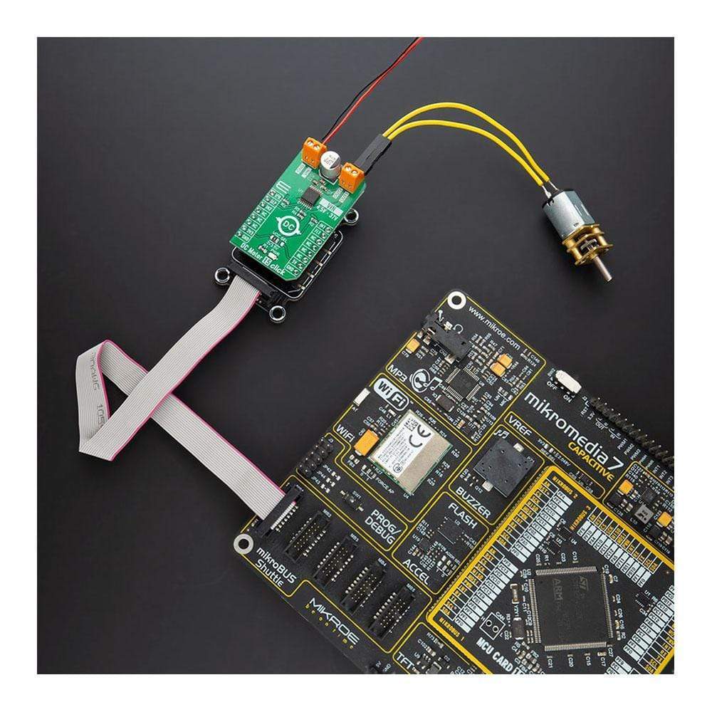 Mikroelektronika d.o.o. MIKROE-4334 DC Motor 15 Click Board - The Debug Store UK