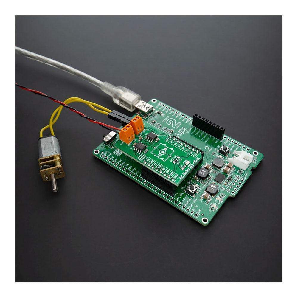 Mikroelektronika d.o.o. MIKROE-4333 DC Motor 16 Click Board - The Debug Store UK