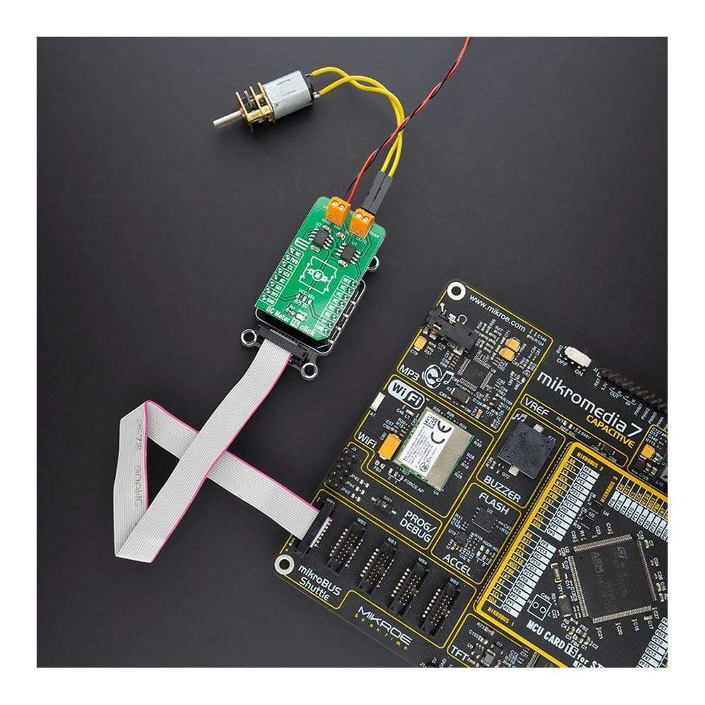 Mikroelektronika d.o.o. MIKROE-4333 DC Motor 16 Click Board - The Debug Store UK