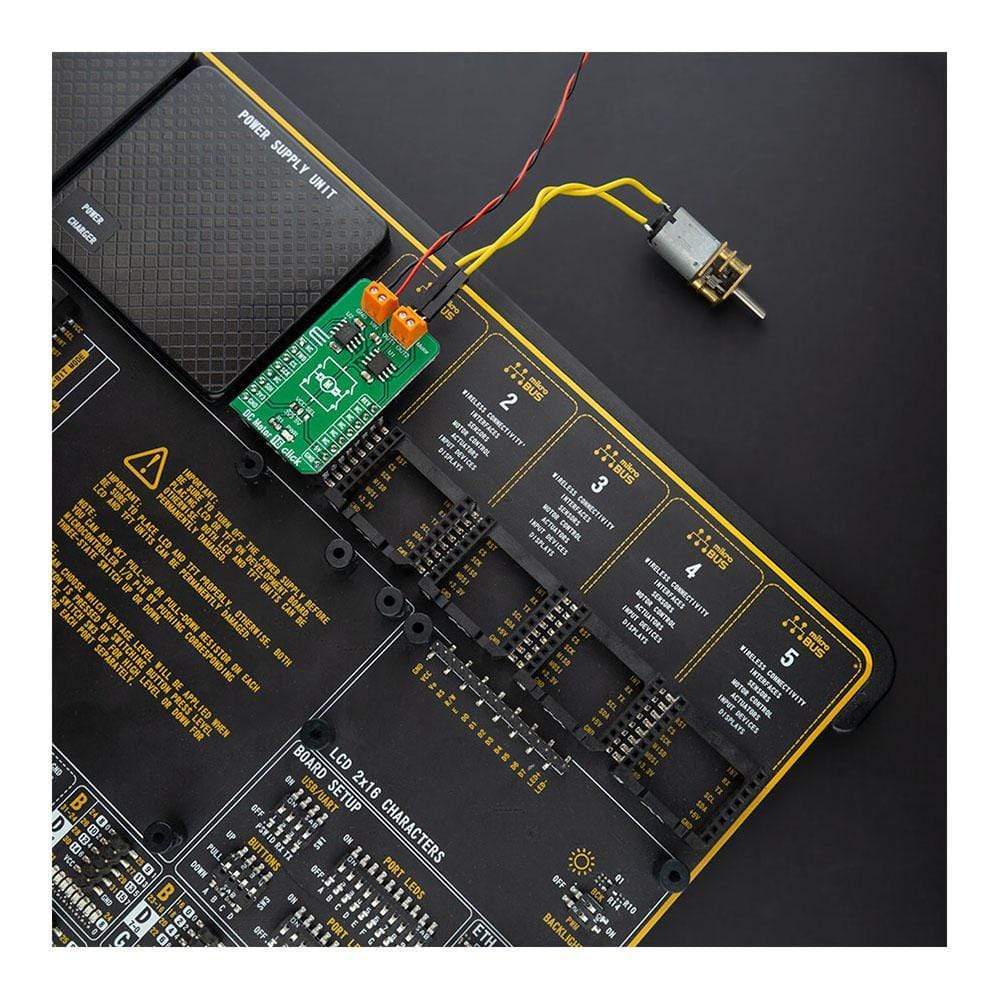 Mikroelektronika d.o.o. MIKROE-4333 DC Motor 16 Click Board - The Debug Store UK