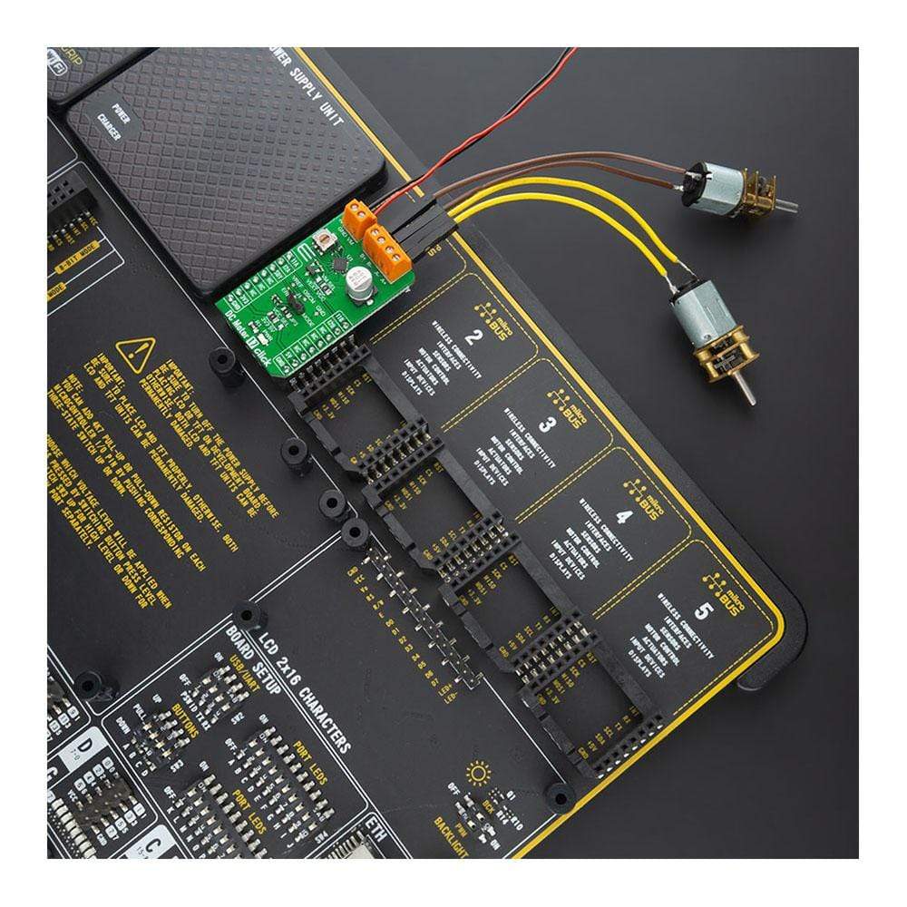 Mikroelektronika d.o.o. MIKROE-4454 DC Motor 17 Click Board - The Debug Store UK