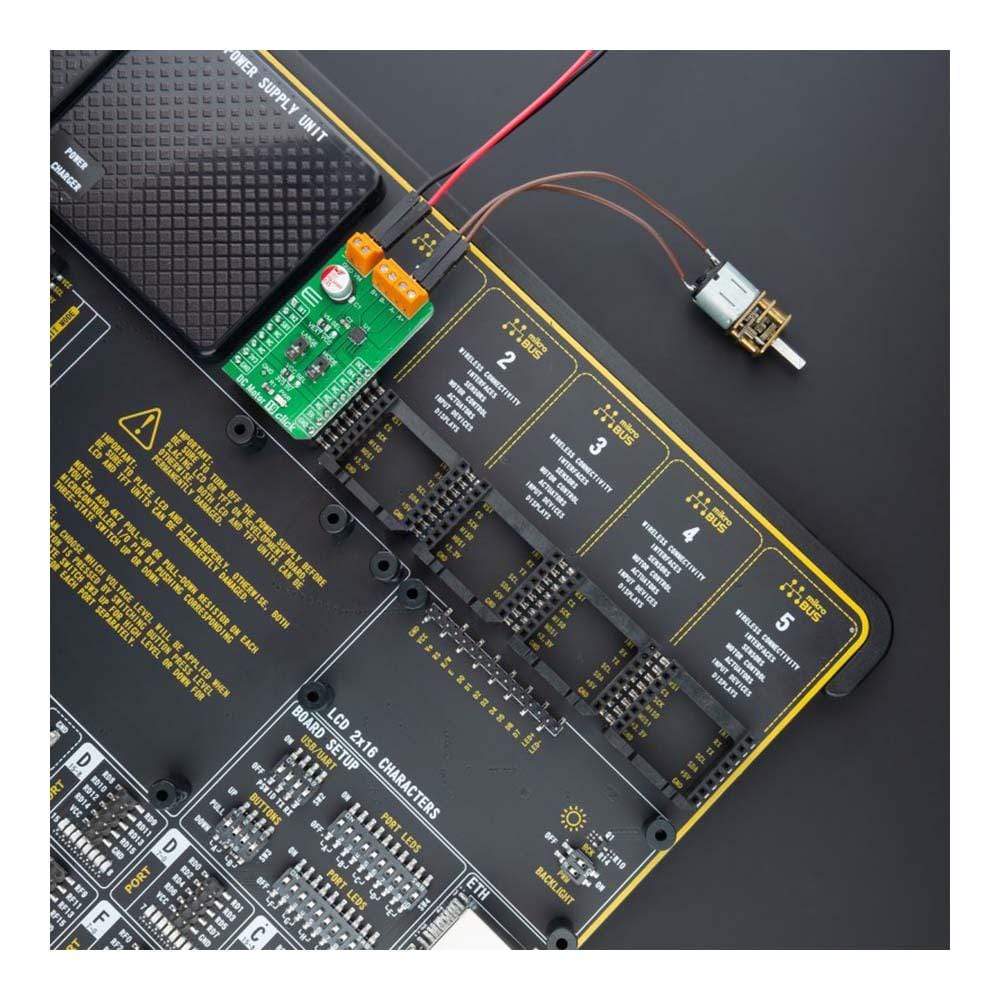 Mikroelektronika d.o.o. MIKROE-4883 DC Motor 19 Click Board - The Debug Store UK