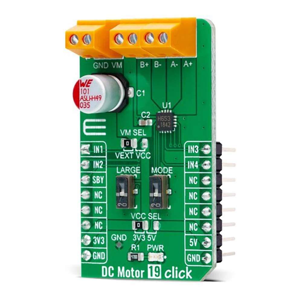 Mikroelektronika d.o.o. MIKROE-4883 DC Motor 19 Click Board - The Debug Store UK