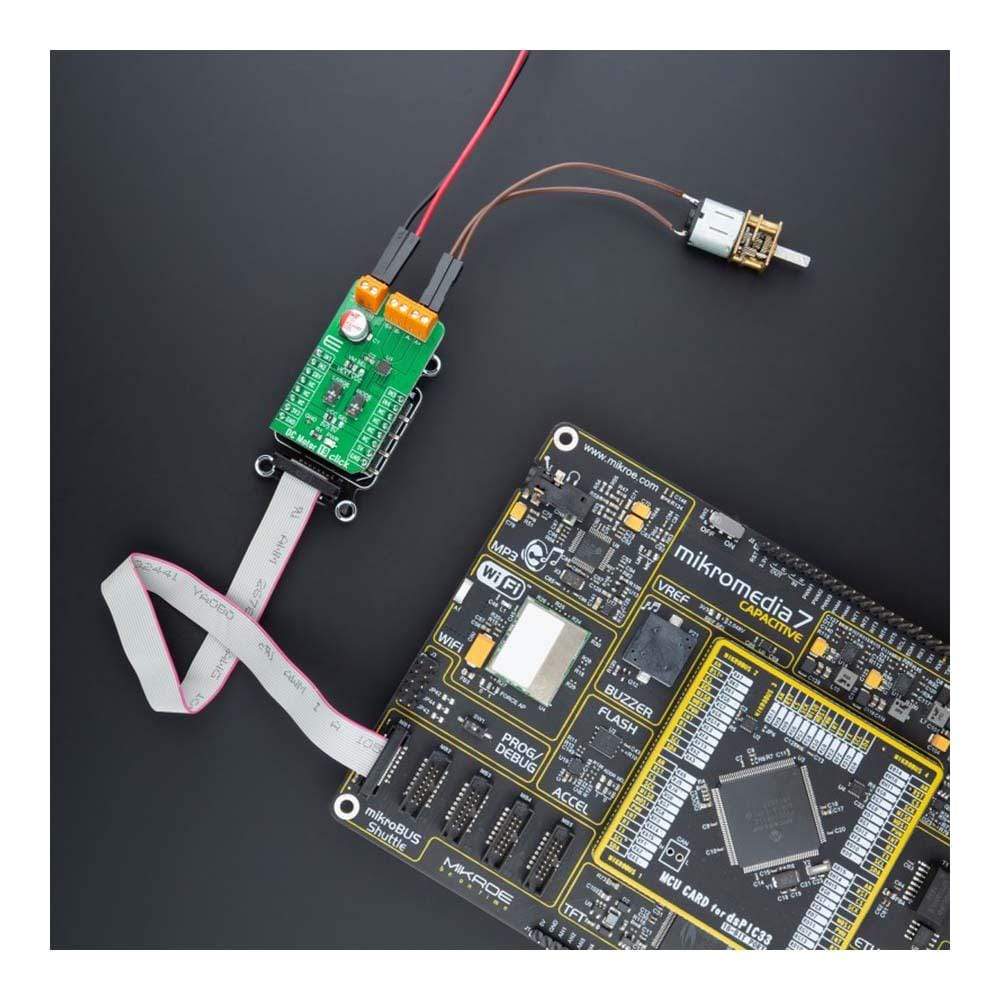 Mikroelektronika d.o.o. MIKROE-4883 DC Motor 19 Click Board - The Debug Store UK