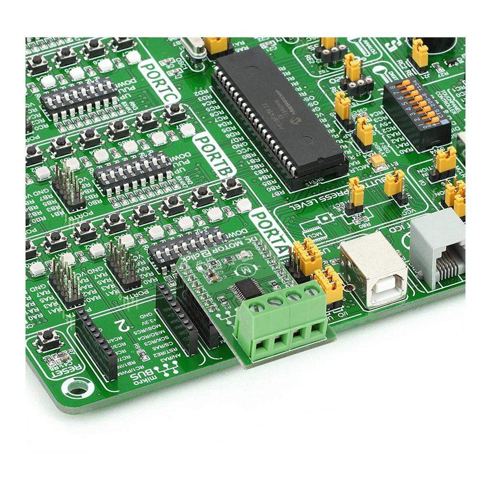 Mikroelektronika d.o.o. MIKROE-1911 DC Motor 2 Click Board - The Debug Store UK