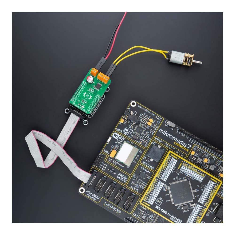 Mikroelektronika d.o.o. MIKROE-4884 DC Motor 20 Click Board - The Debug Store UK