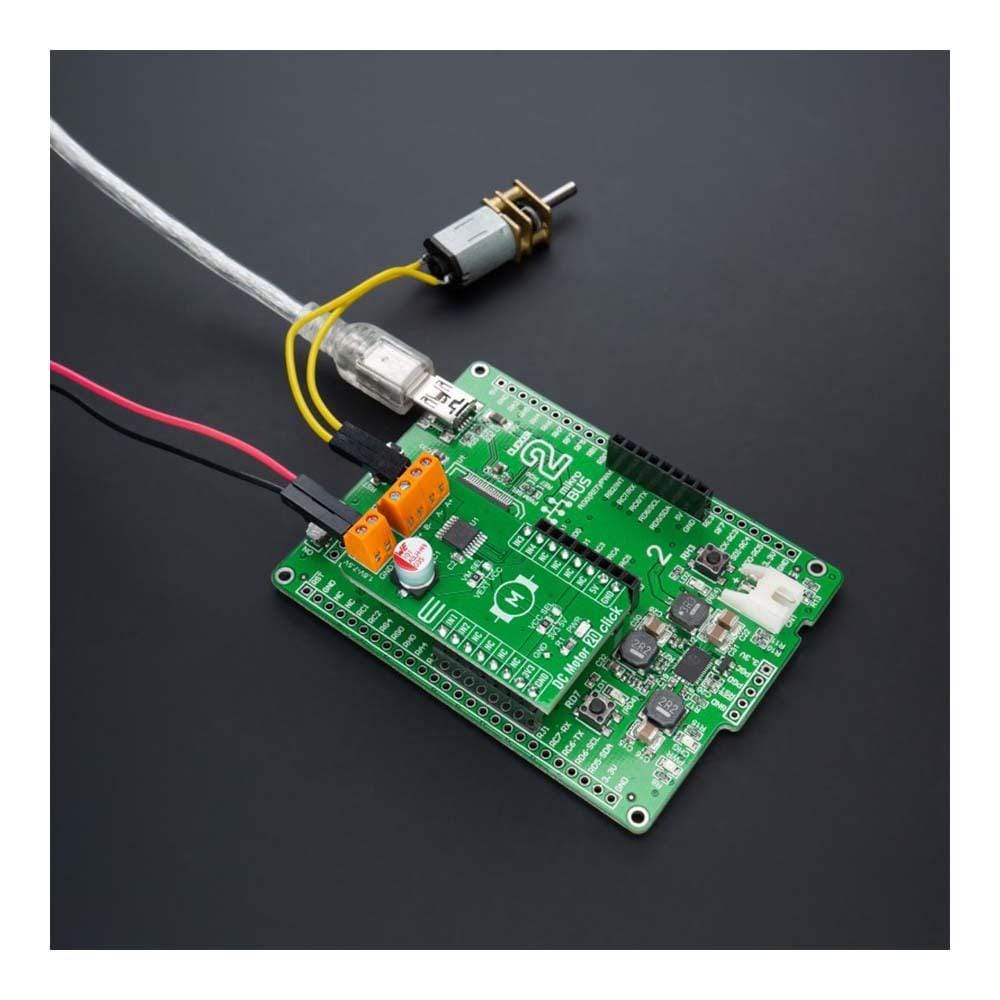 Mikroelektronika d.o.o. MIKROE-4884 DC Motor 20 Click Board - The Debug Store UK