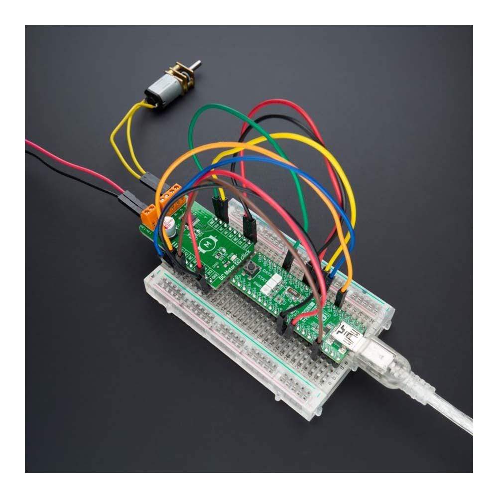 Mikroelektronika d.o.o. MIKROE-4884 DC Motor 20 Click Board - The Debug Store UK