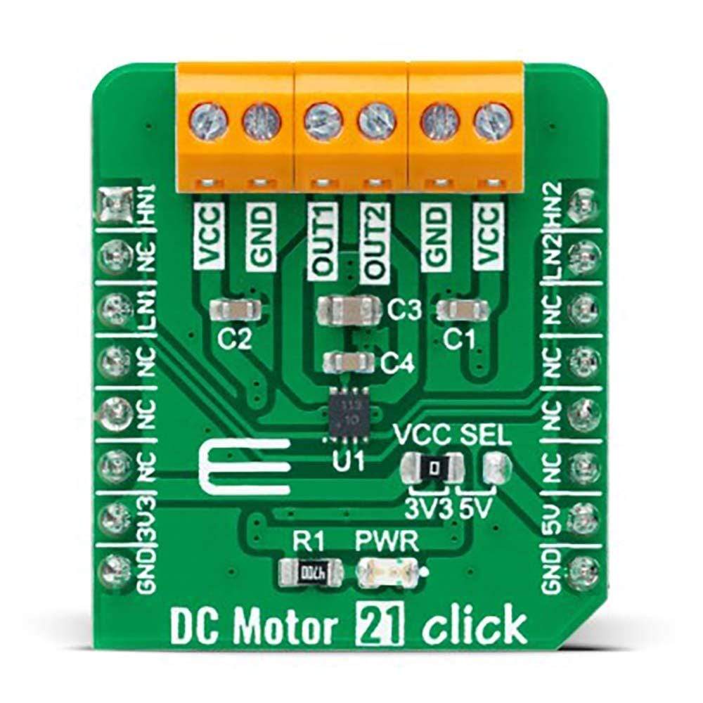 Mikroelektronika d.o.o. MIKROE-4877 DC Motor 21 Click Board - The Debug Store UK