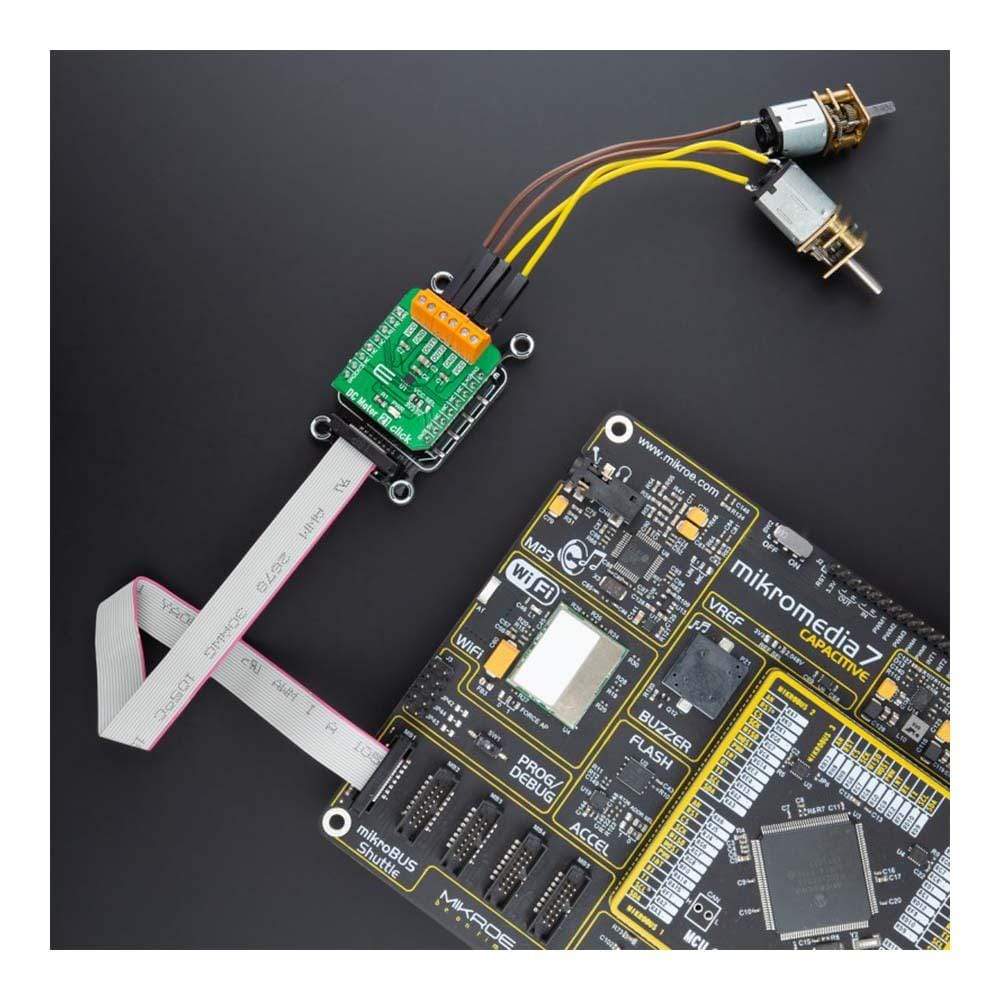 Mikroelektronika d.o.o. MIKROE-4877 DC Motor 21 Click Board - The Debug Store UK