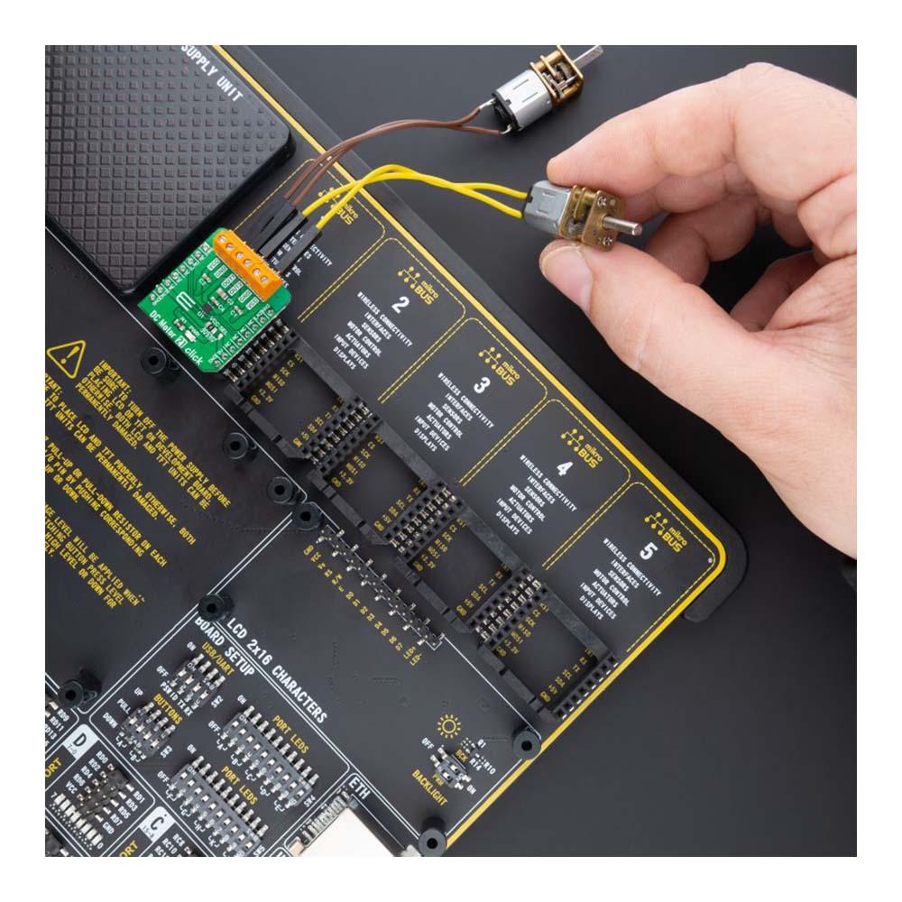 Mikroelektronika d.o.o. MIKROE-4877 DC Motor 21 Click Board - The Debug Store UK