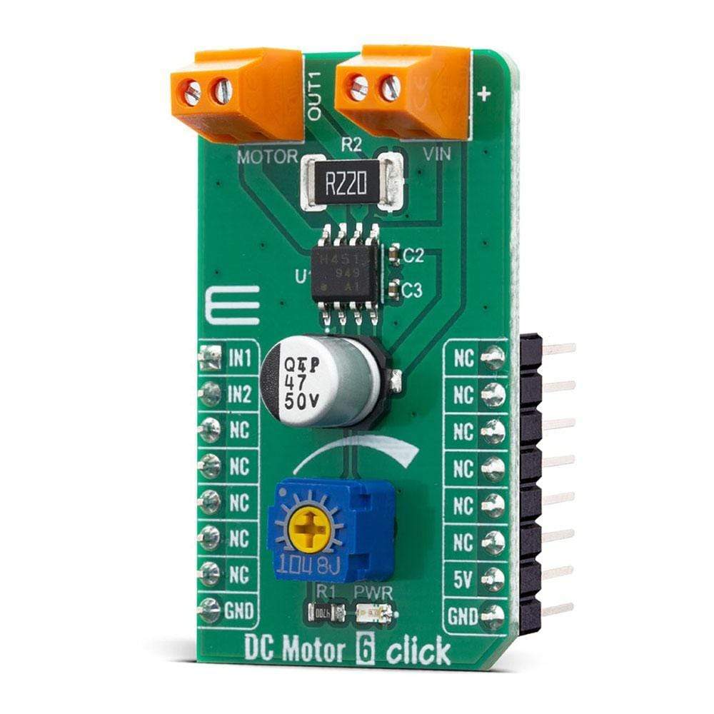 Mikroelektronika d.o.o. MIKROE-4114 DC Motor 6 Click Board - The Debug Store UK