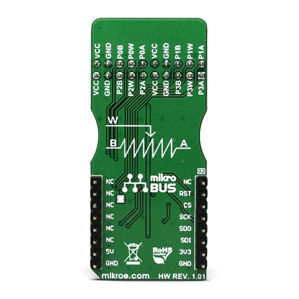 Mikroelektronika d.o.o. MIKROE-2863 DIGI POT 5 Click Board - The Debug Store UK