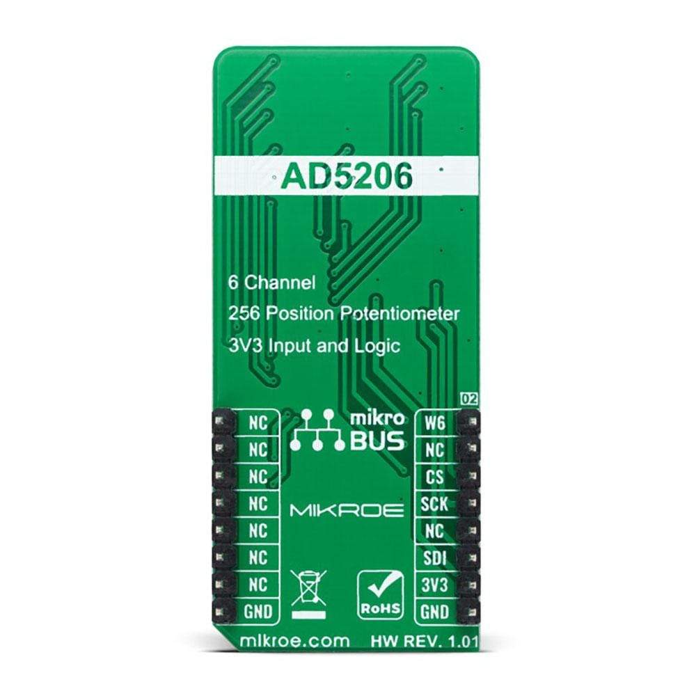 Mikroelektronika d.o.o. MIKROE-4596 DIGI POT 8 Click Board - The Debug Store UK