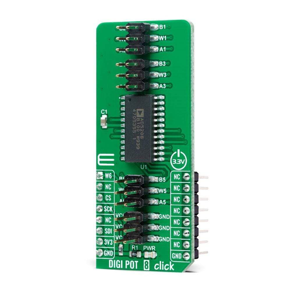 Mikroelektronika d.o.o. MIKROE-4596 DIGI POT 8 Click Board - The Debug Store UK