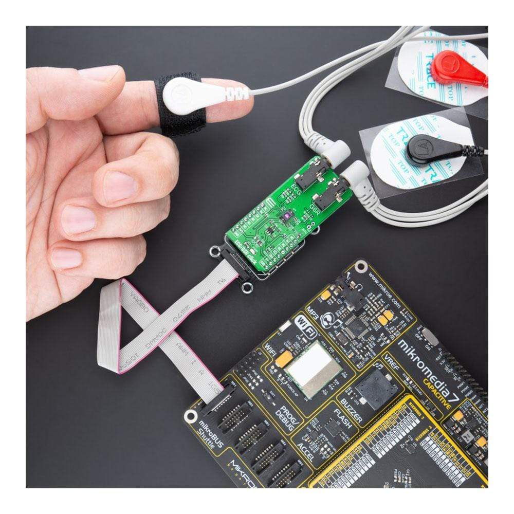 Mikroelektronika d.o.o. MIKROE-4500 ECG GSR Click Board - The Debug Store UK