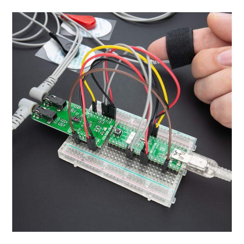 Mikroelektronika d.o.o. MIKROE-4500 ECG GSR Click Board - The Debug Store UK