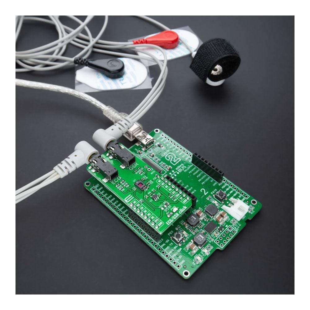 Mikroelektronika d.o.o. MIKROE-4500 ECG GSR Click Board - The Debug Store UK