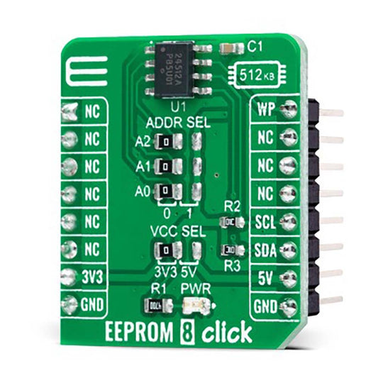 Mikroelektronika d.o.o. MIKROE-5073 EEPROM 8 Click Board - The Debug Store UK