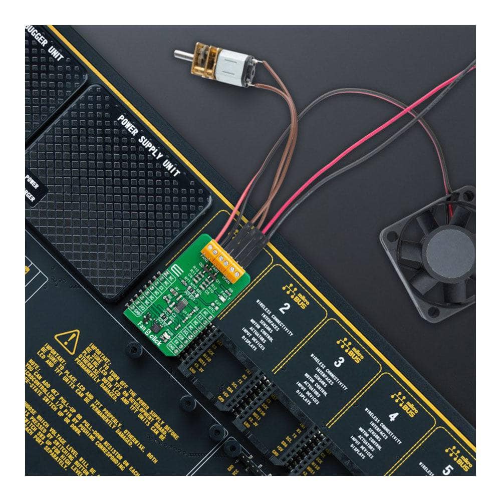Mikroelektronika d.o.o. MIKROE-5507 Fan 5 Click Board - The Debug Store UK