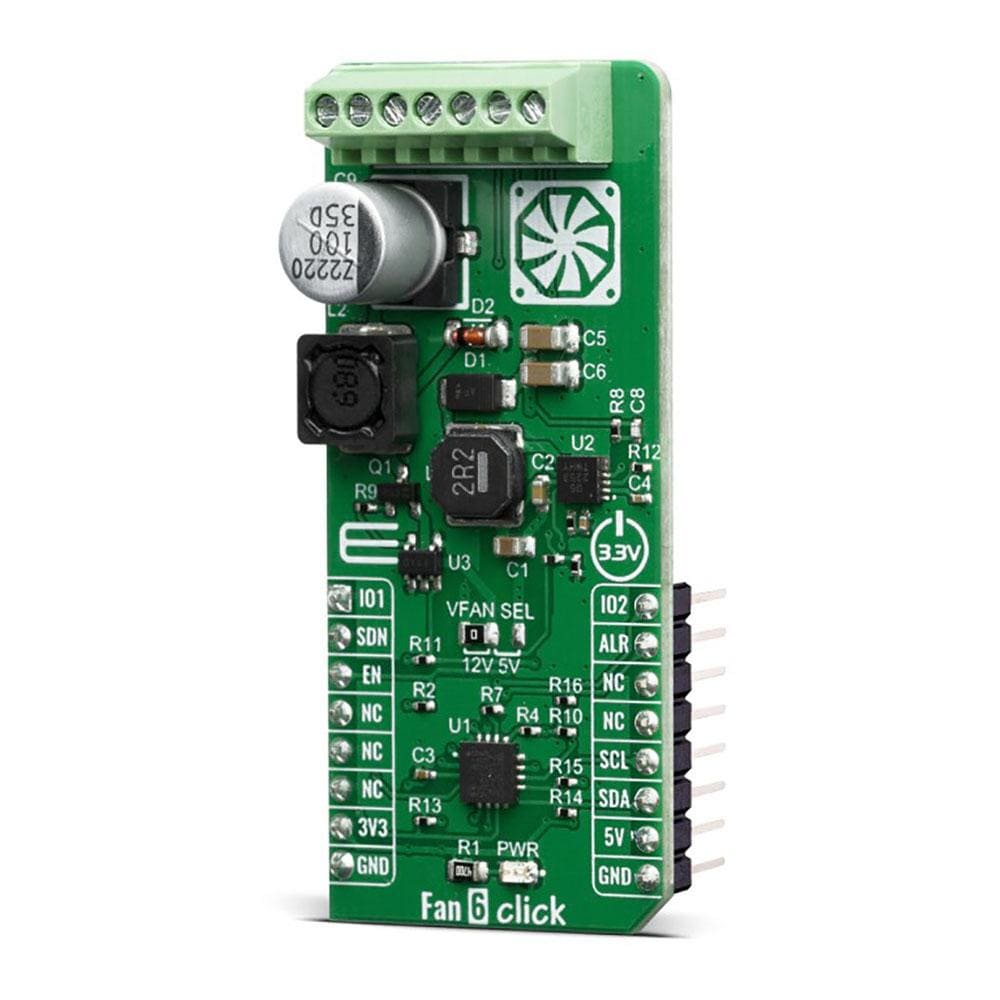 Mikroelektronika d.o.o. MIKROE-3867 Fan 6 Click Board - The Debug Store UK