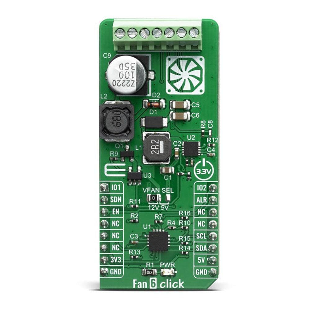 Mikroelektronika d.o.o. MIKROE-3867 Fan 6 Click Board - The Debug Store UK