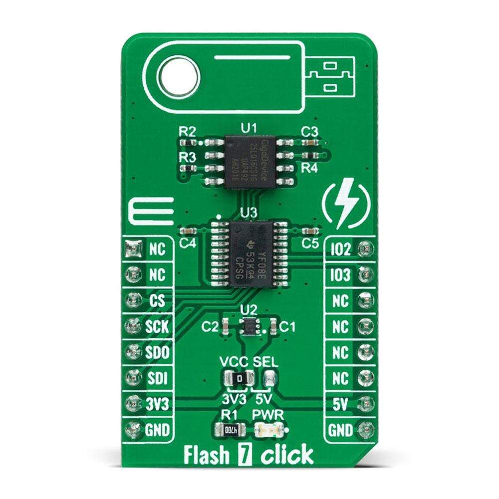 Mikroelektronika d.o.o. MIKROE-4440 Flash 7 Click Board - The Debug Store UK