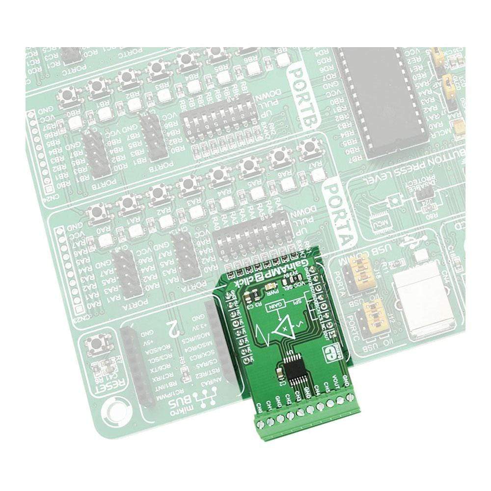 Mikroelektronika d.o.o. MIKROE-2859 GainAMP 2 Click Board - The Debug Store UK