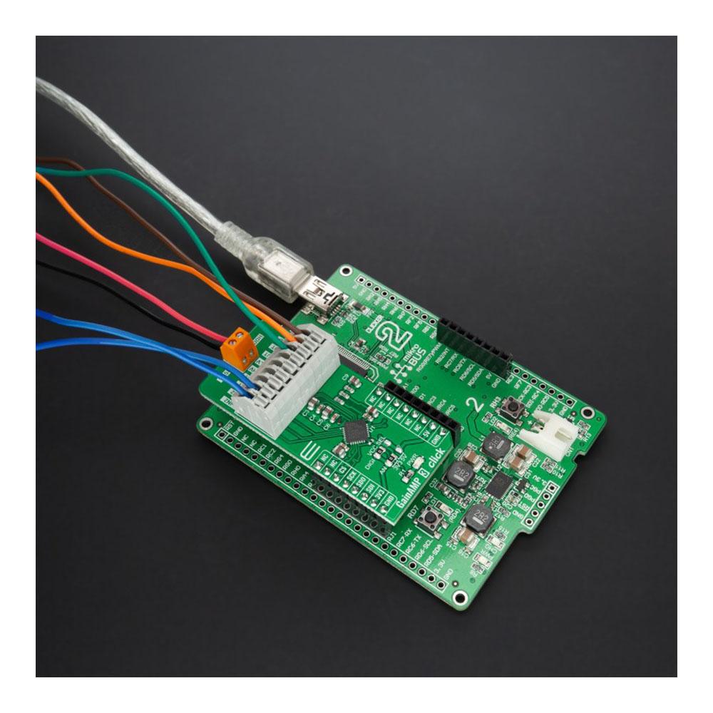 Mikroelektronika d.o.o. MIKROE-4800 GainAMP 3 Click Board - The Debug Store UK