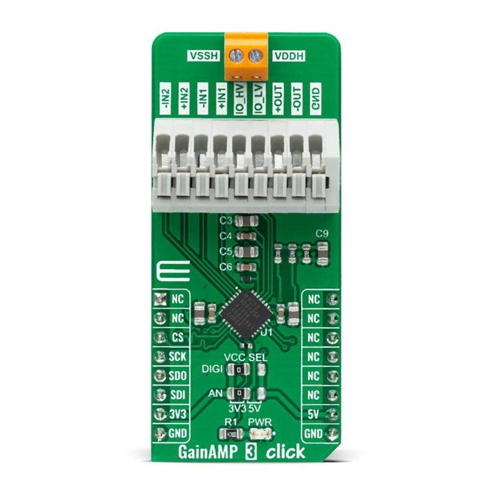 Mikroelektronika d.o.o. MIKROE-4800 GainAMP 3 Click Board - The Debug Store UK
