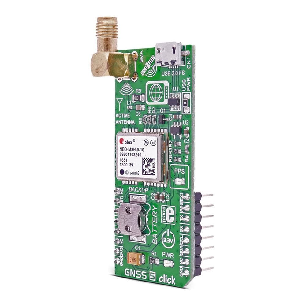 Mikroelektronika d.o.o. MIKROE-2670 GNSS 5 Click Board - The Debug Store UK