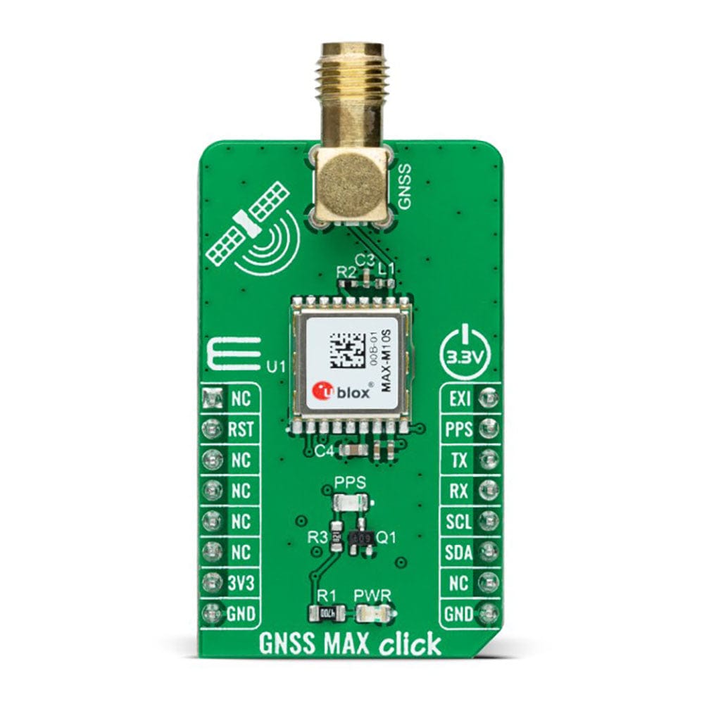 Mikroelektronika d.o.o. MIKROE-4643 GNSS MAX Click Board - The Debug Store UK