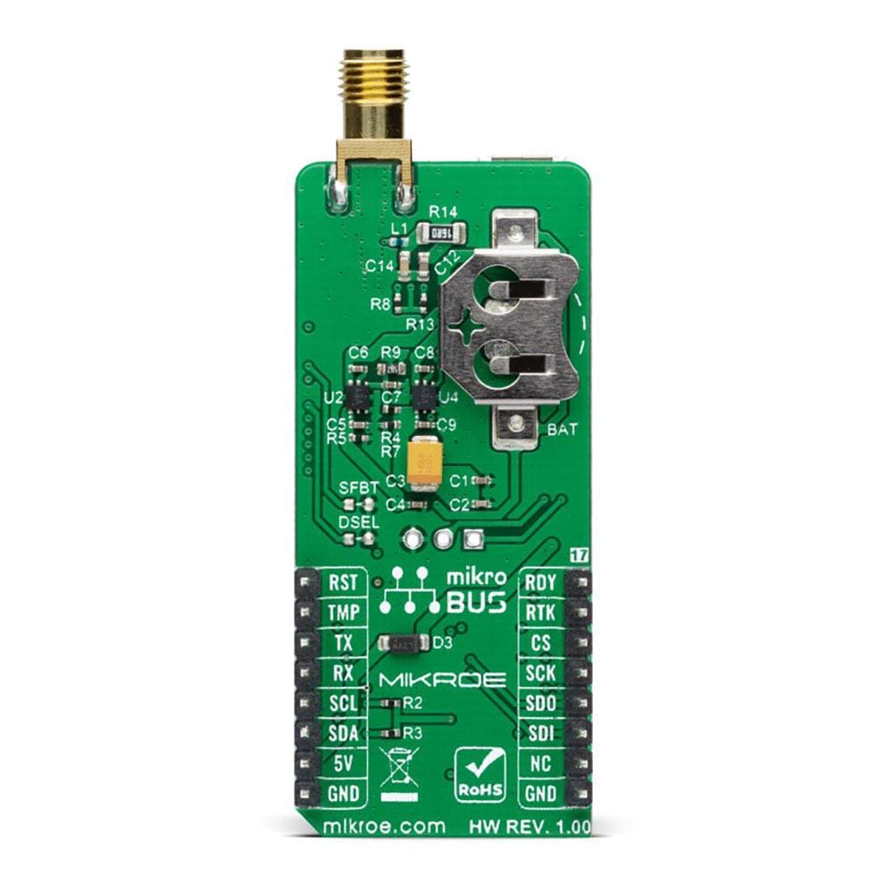 Mikroelektronika d.o.o. MIKROE-4456 GNSS RTK Click Board - The Debug Store UK