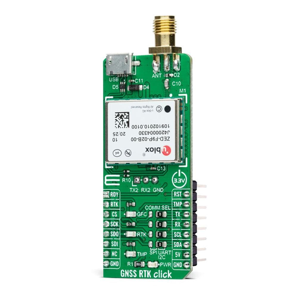 Mikroelektronika d.o.o. MIKROE-4456 GNSS RTK Click Board - The Debug Store UK