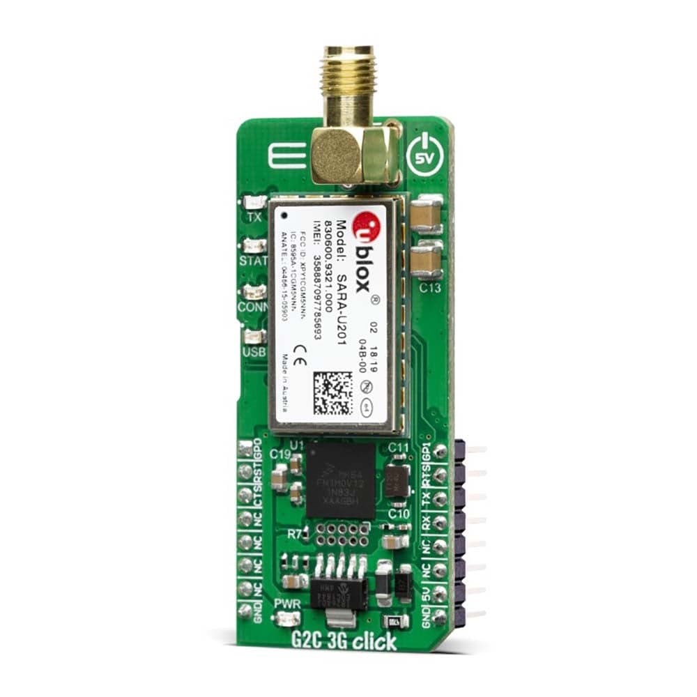 Mikroelektronika d.o.o. MIKROE-3888 Go to Cloud (G2C) 3G Click Board - The Debug Store UK