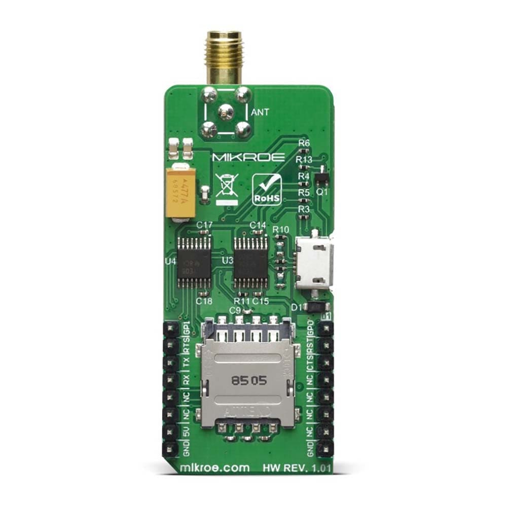 Mikroelektronika d.o.o. MIKROE-3888 Go to Cloud (G2C) 3G Click Board - The Debug Store UK