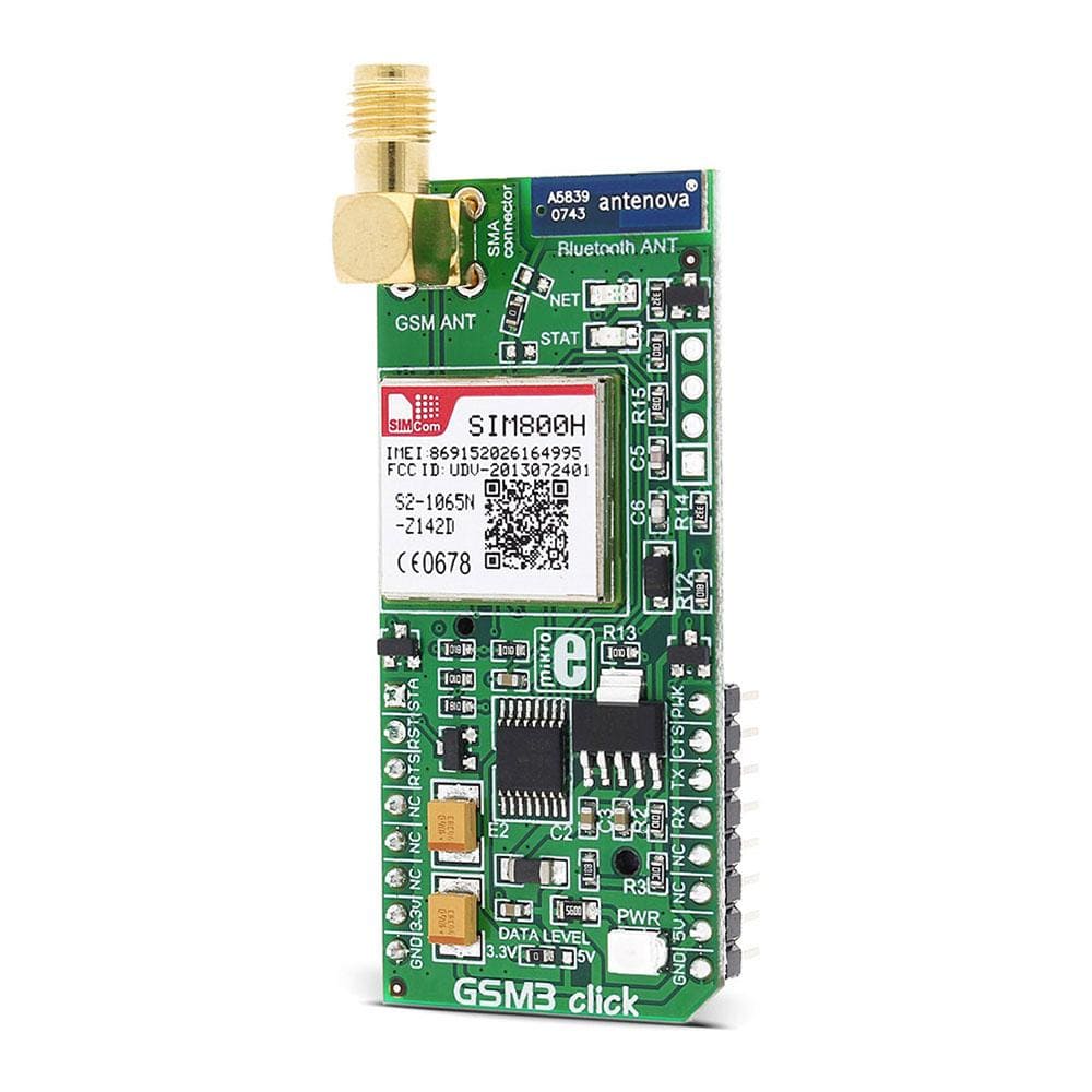 Mikroelektronika d.o.o. MIKROE-1720 GSM 3 Click Board - The Debug Store UK