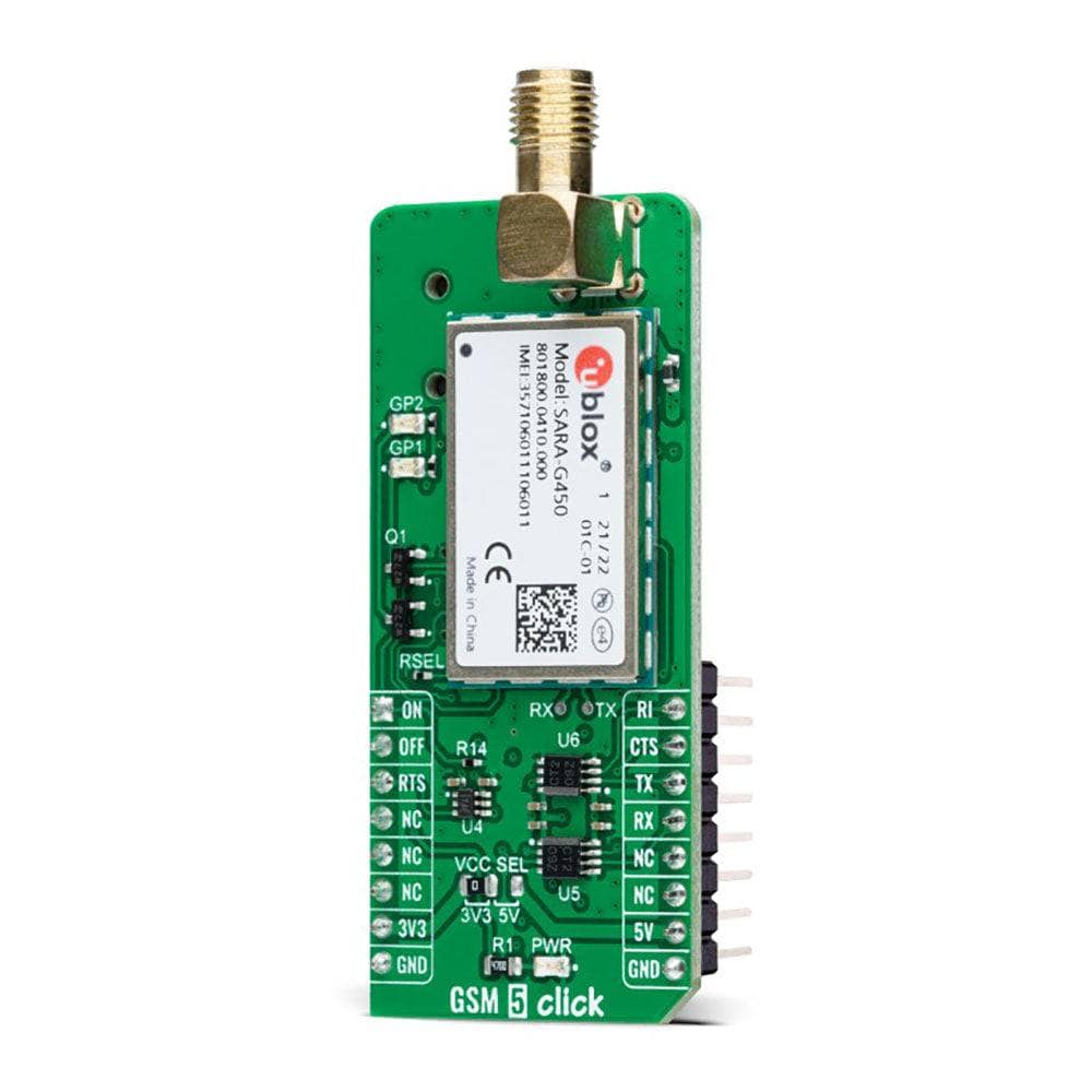Mikroelektronika d.o.o. MIKROE-5124 GSM 5 Click Board - The Debug Store UK