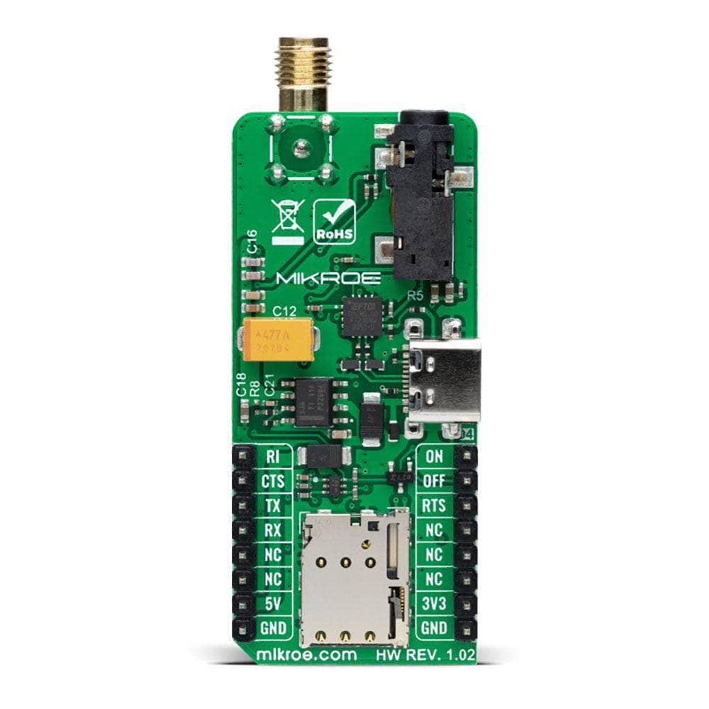 Mikroelektronika d.o.o. MIKROE-5124 GSM 5 Click Board - The Debug Store UK
